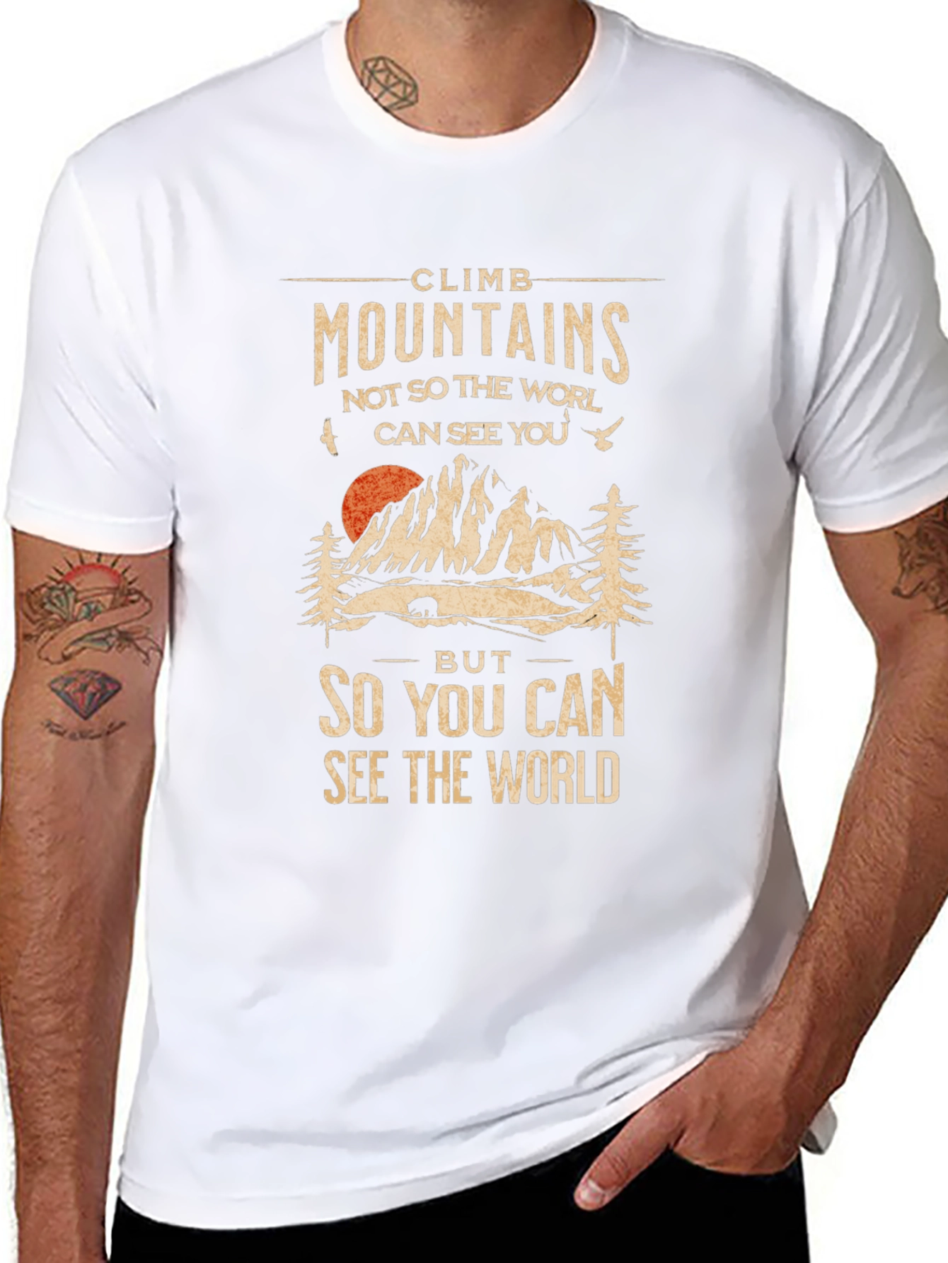 Climb Mountains Graphic T-Shirt