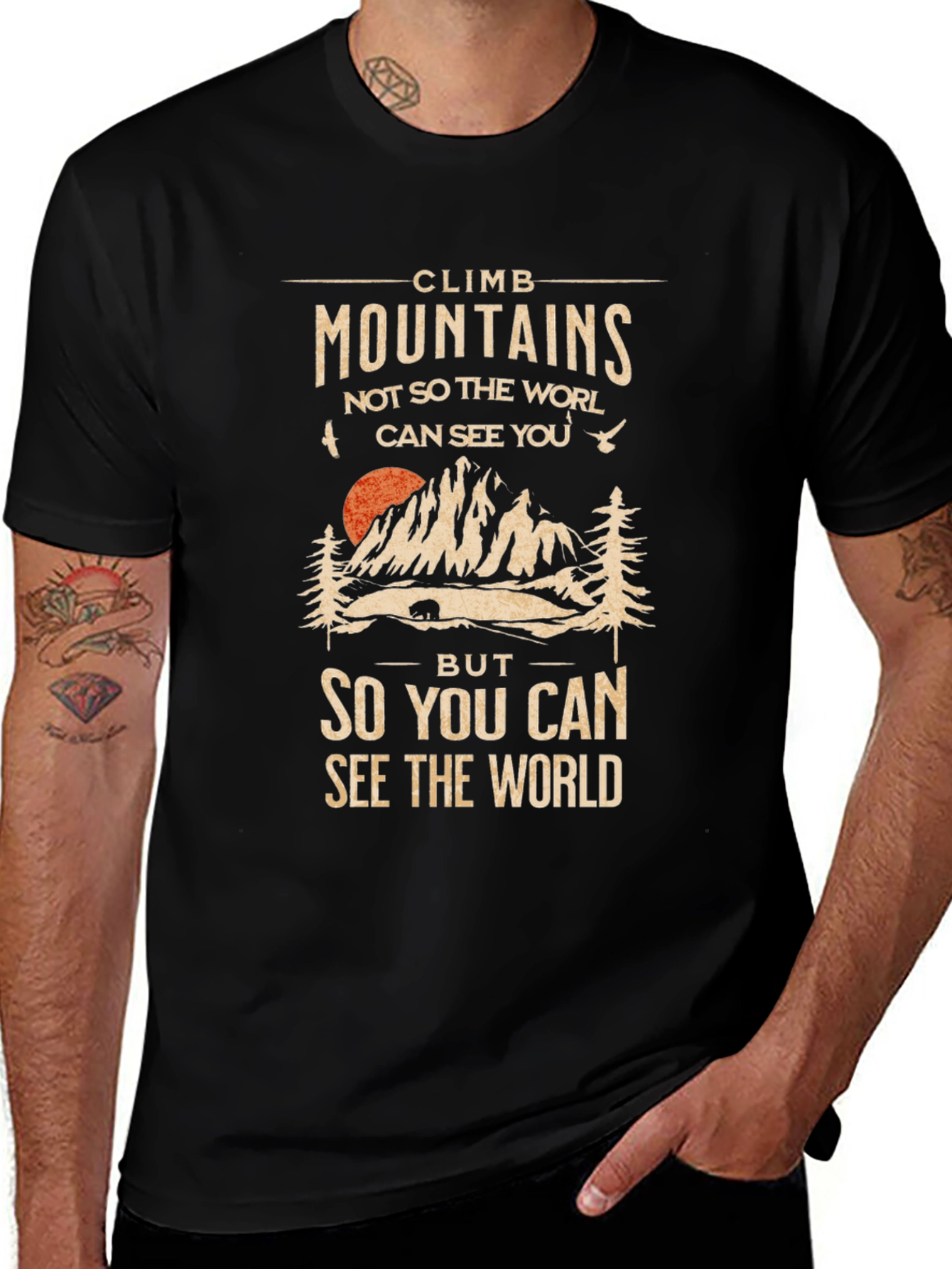 Climb Mountains Graphic T-Shirt