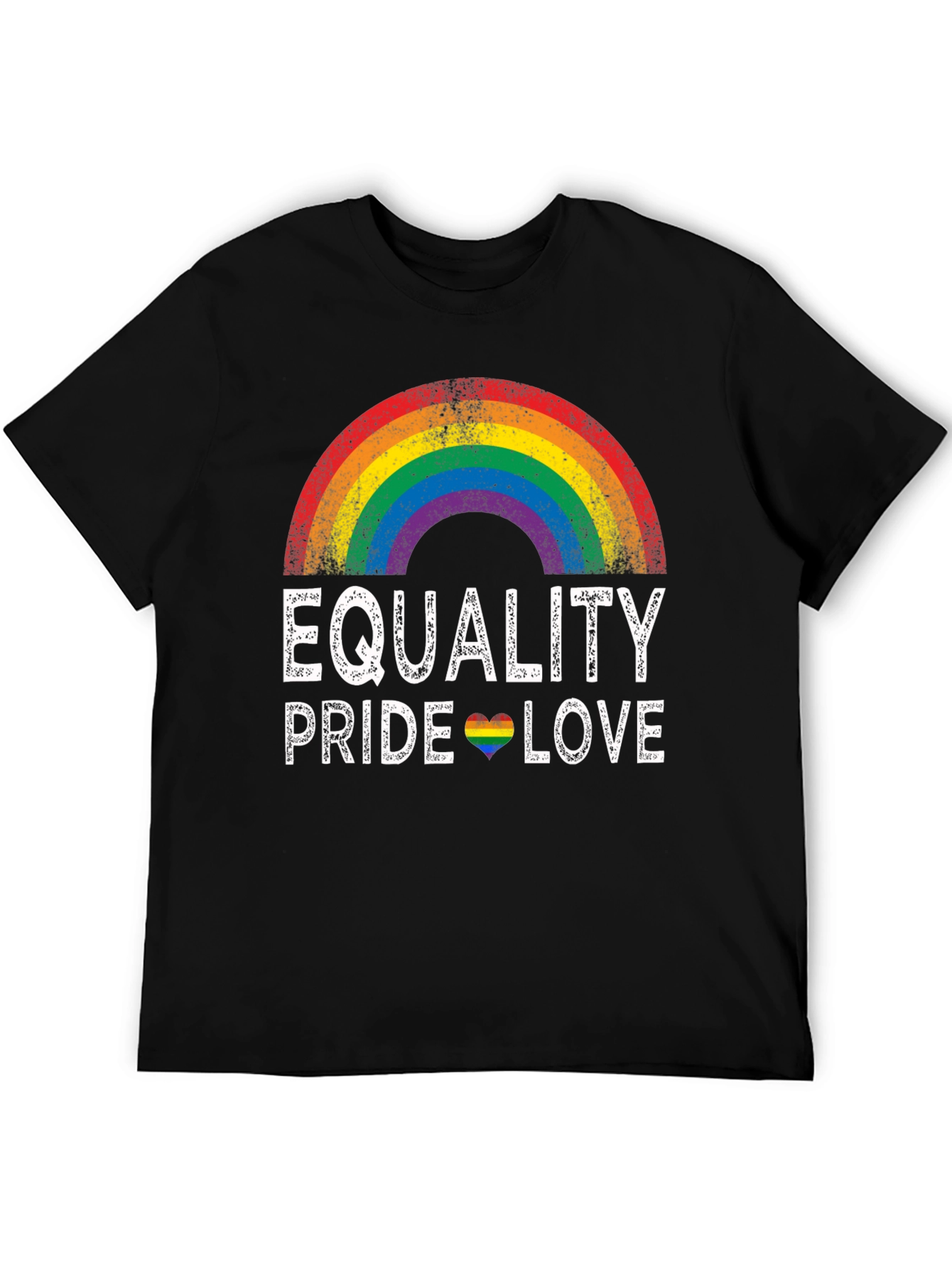 Equality Pride Love Rainbow Graphic T-Shirt