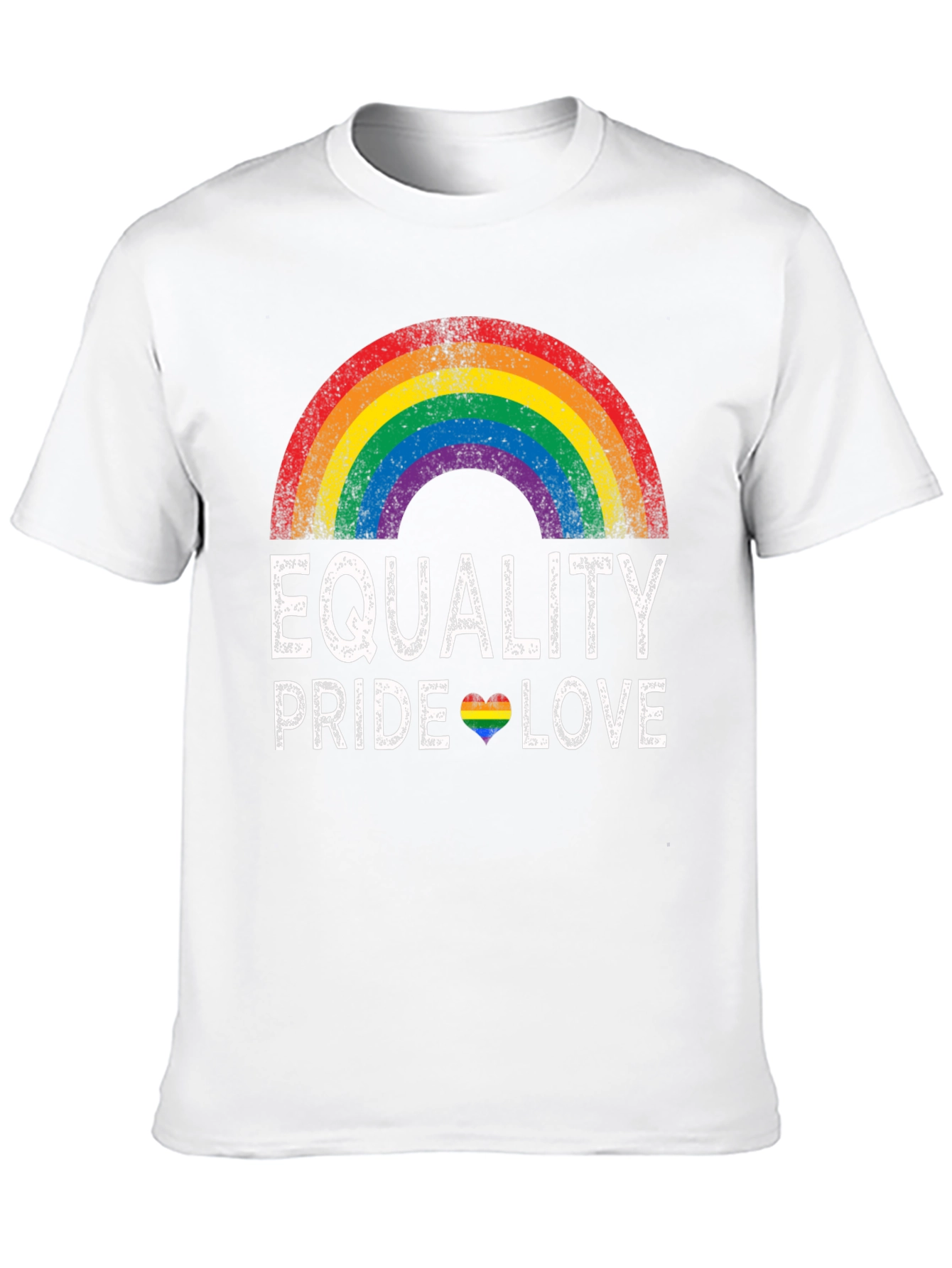 Equality Pride Love Rainbow Graphic T-Shirt
