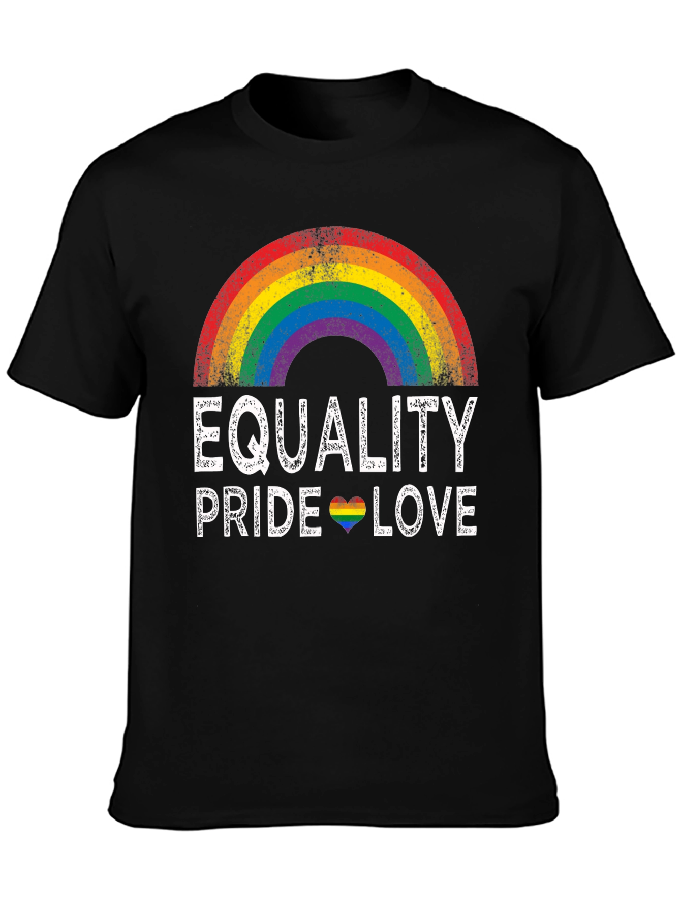 Equality Pride Love Rainbow Graphic T-Shirt