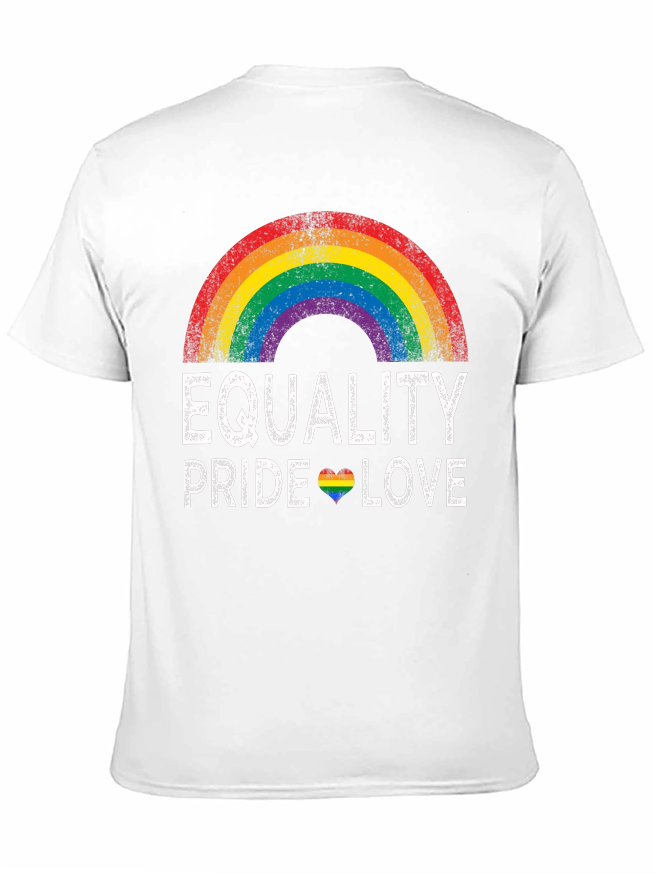 Equality Pride Love Rainbow Graphic T-Shirt