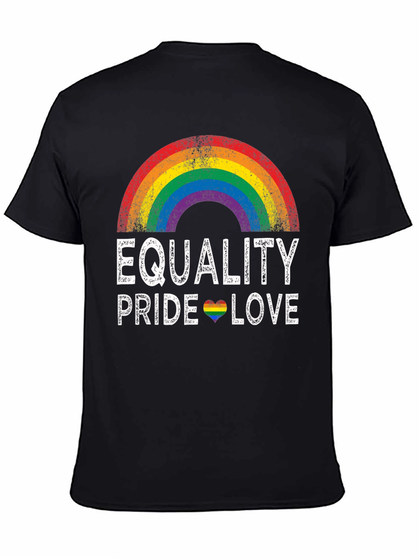 Equality Pride Love Rainbow Graphic T-Shirt