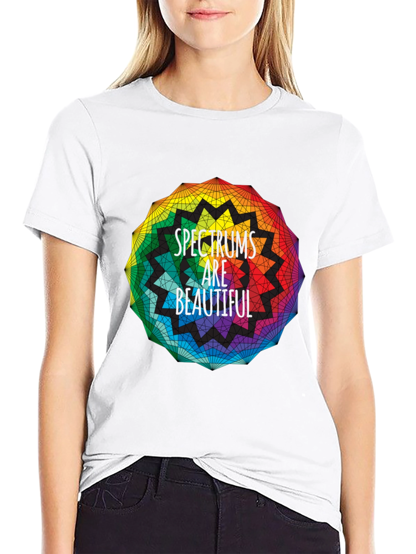 Spectrums Are Beautiful Rainbow Graphic Tee