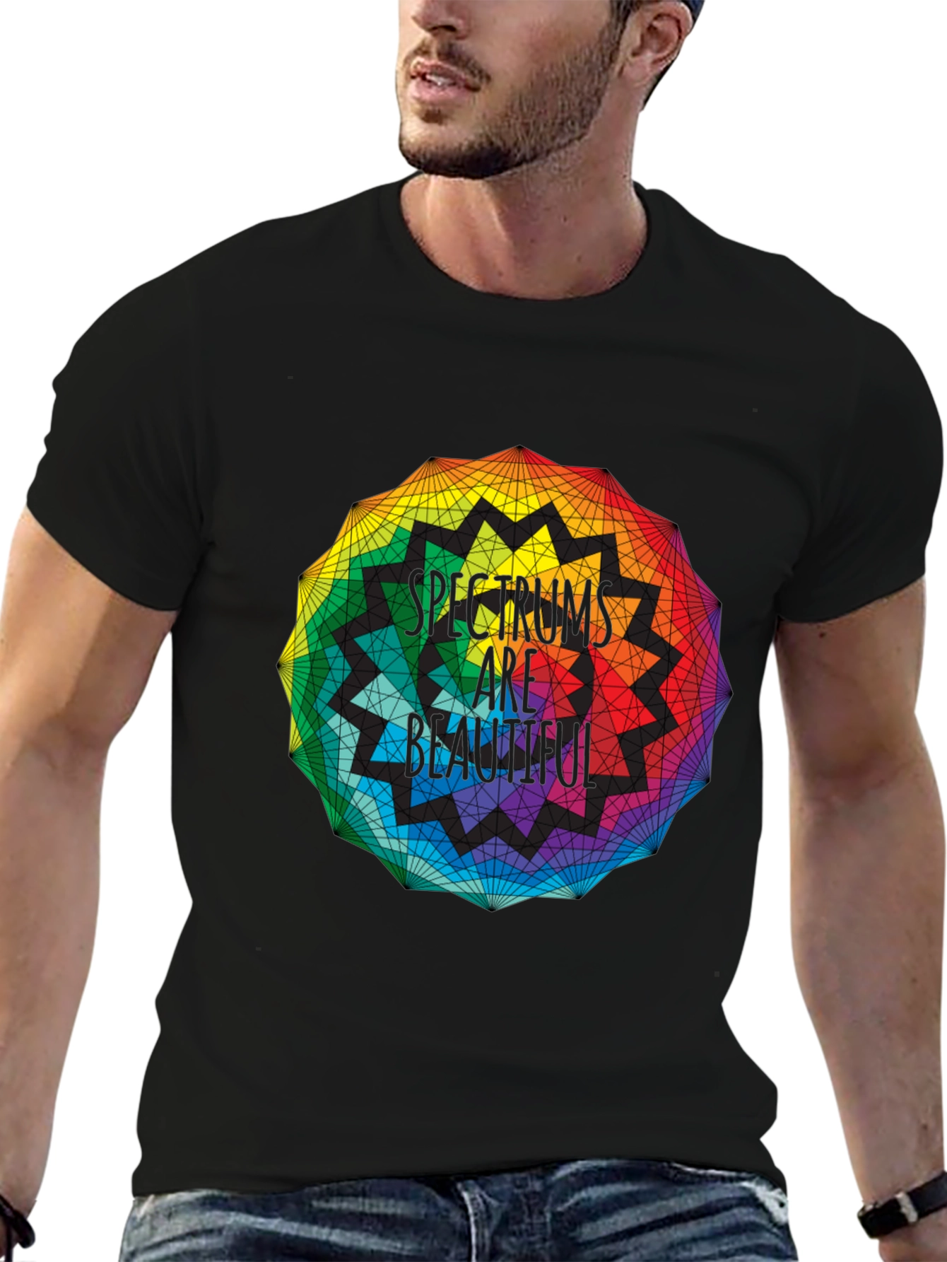 Spectrums Are Beautiful Rainbow Graphic Tee