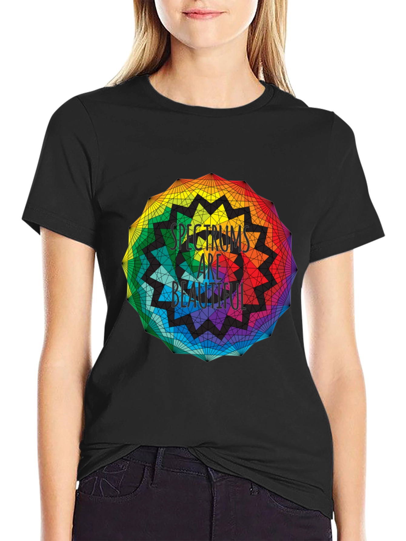 Spectrums Are Beautiful Rainbow Graphic Tee