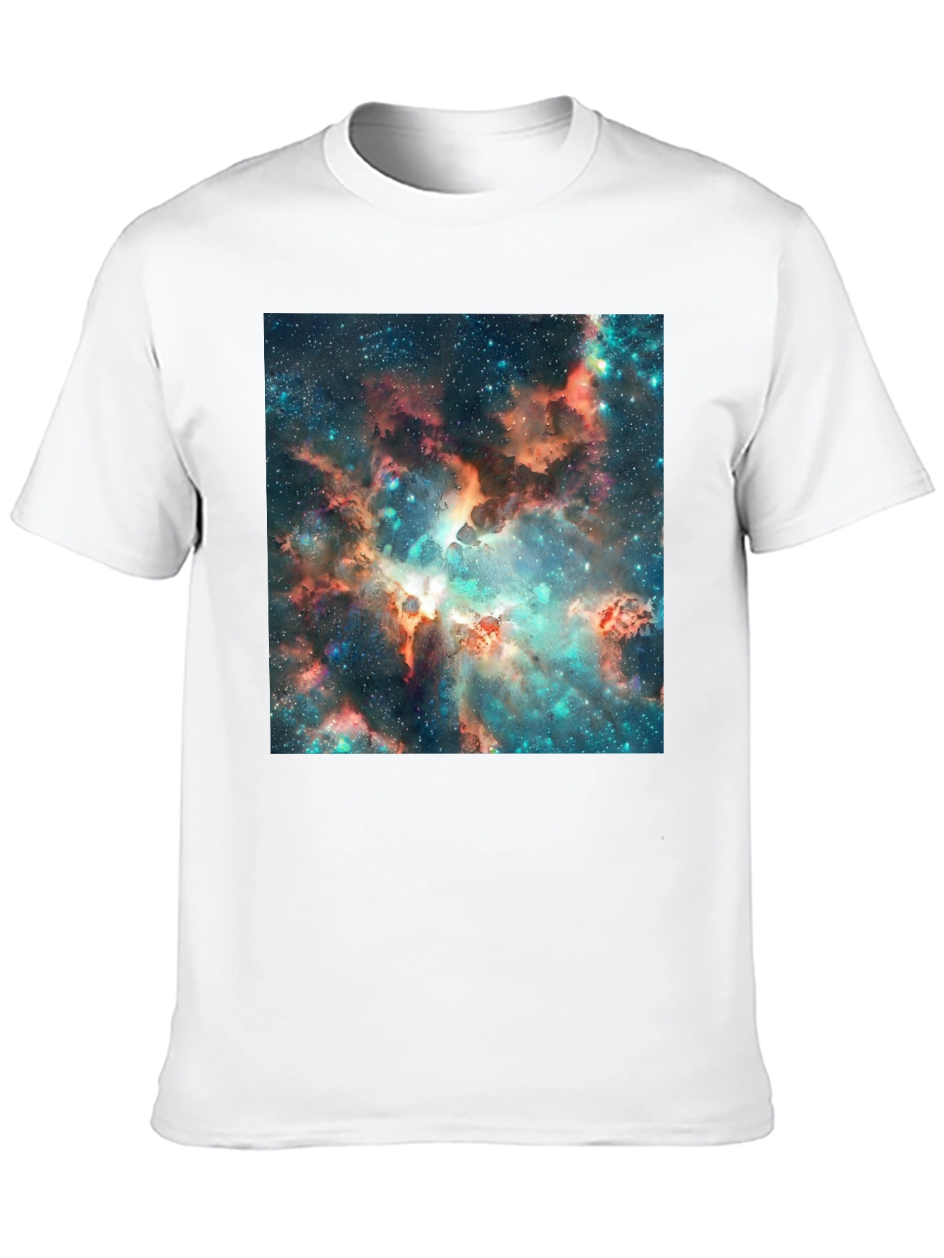 Nebula Print Black T-Shirt