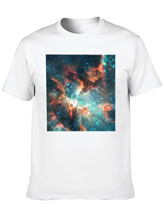 Nebula Print Black T-Shirt