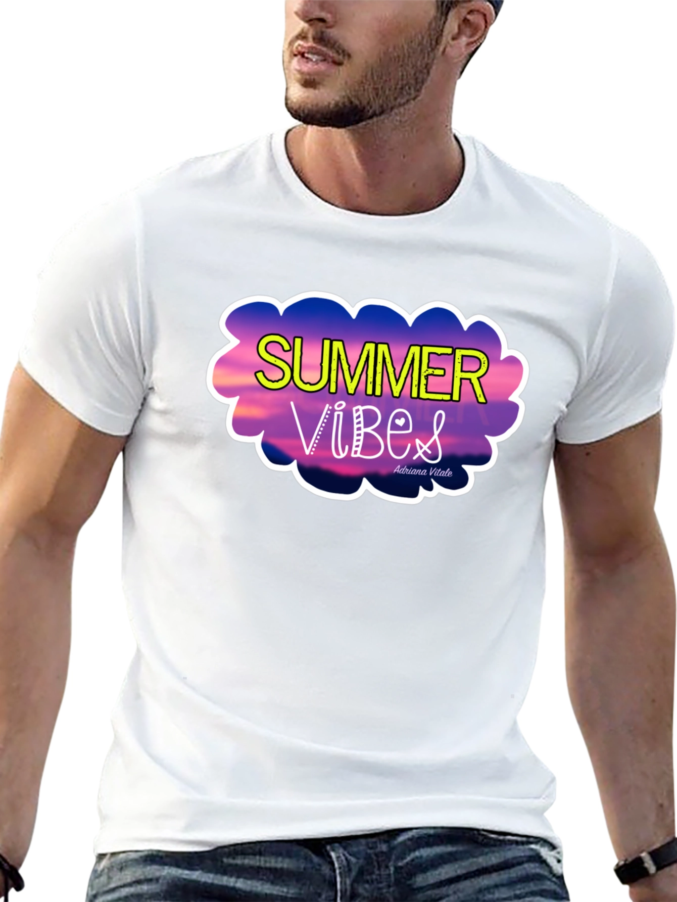 Summer Vibes Graphic Tee - Trendy Vacation Style
