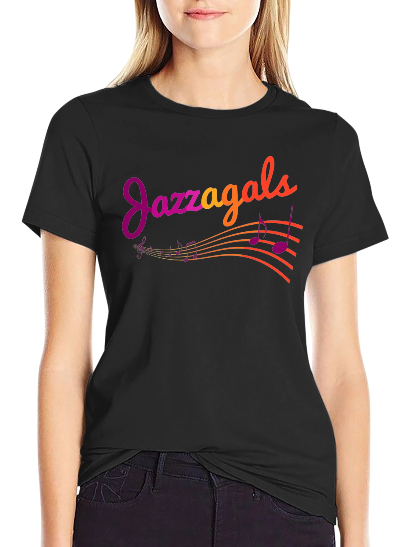 Jazzagals Graphic Tee - Black Unisex T-Shirt