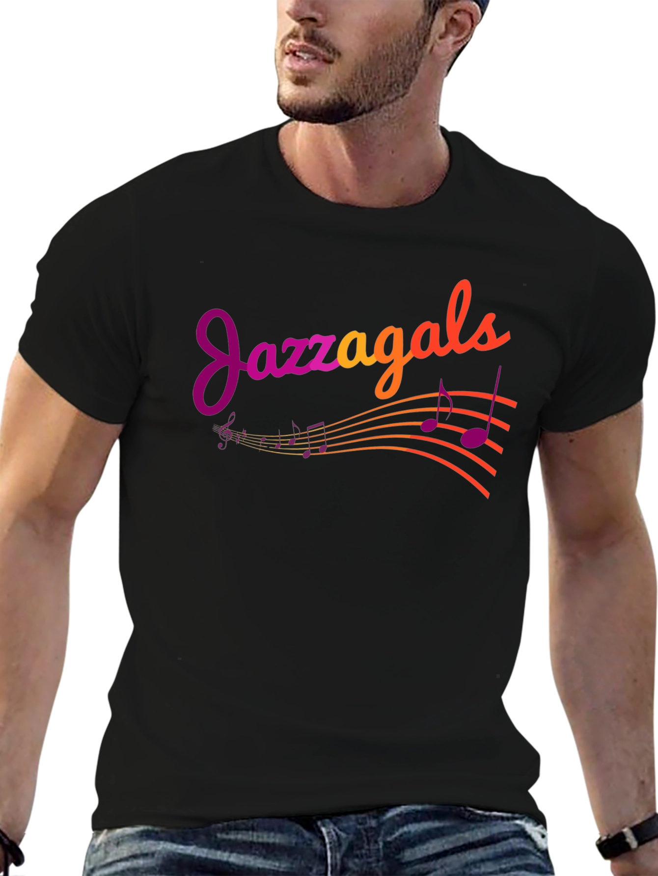 Jazzagals Graphic Tee - Black Unisex T-Shirt