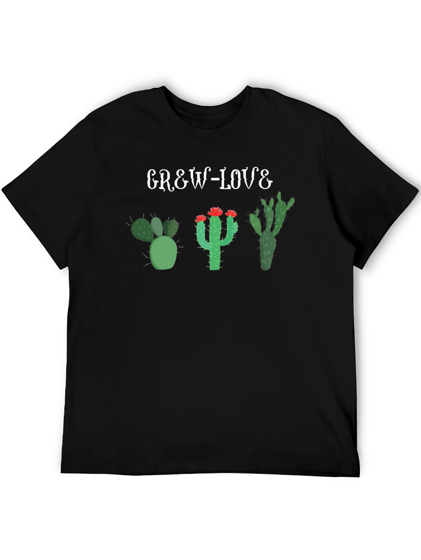 Grew Love Cactus T-Shirt - Unique Desert Plant Tee