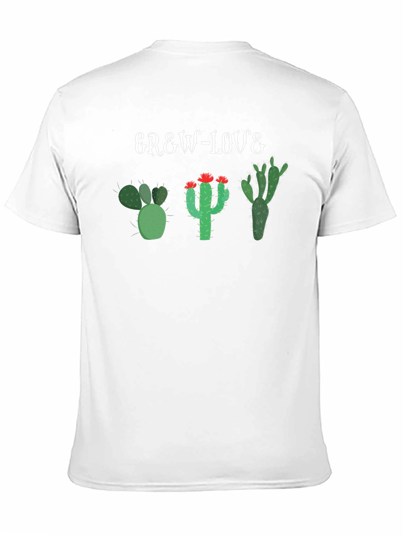 Grew Love Cactus T-Shirt - Unique Desert Plant Tee
