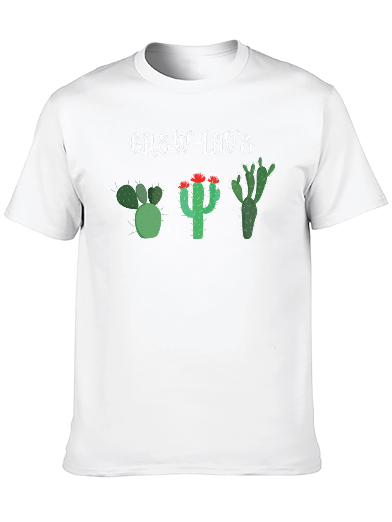 Grew Love Cactus T-Shirt - Unique Desert Plant Tee