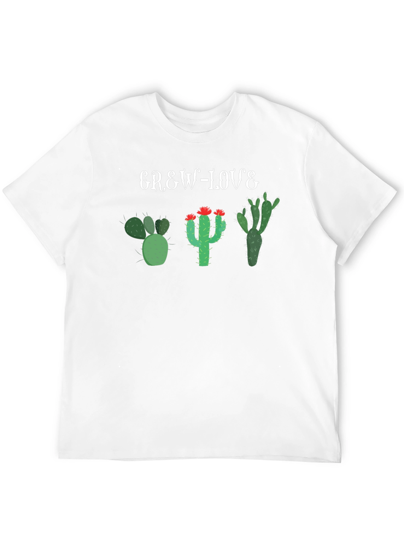 Grew Love Cactus T-Shirt - Unique Desert Plant Tee