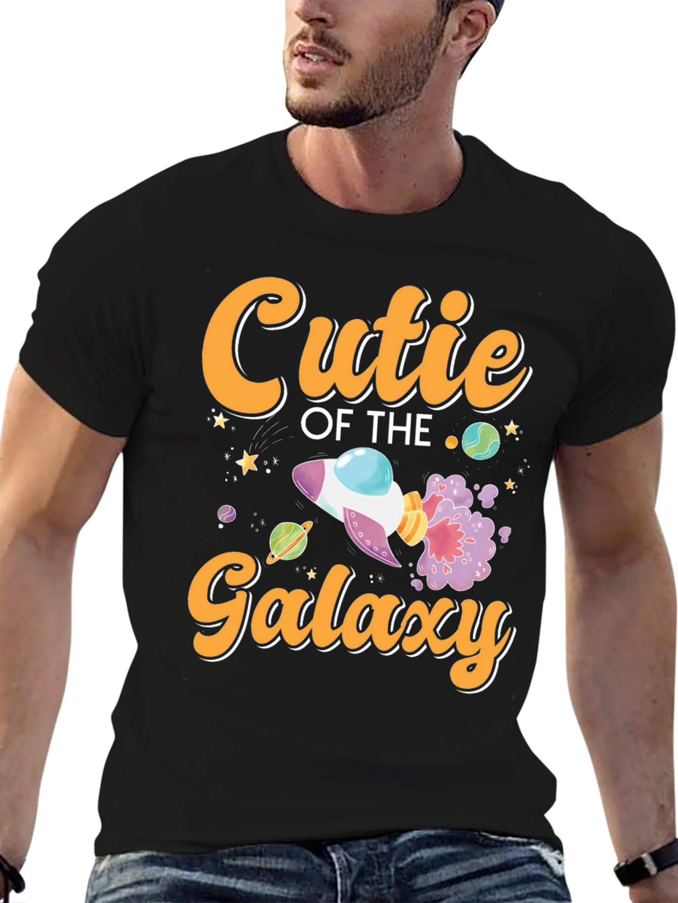 Cutie of the Galaxy Black T-Shirt