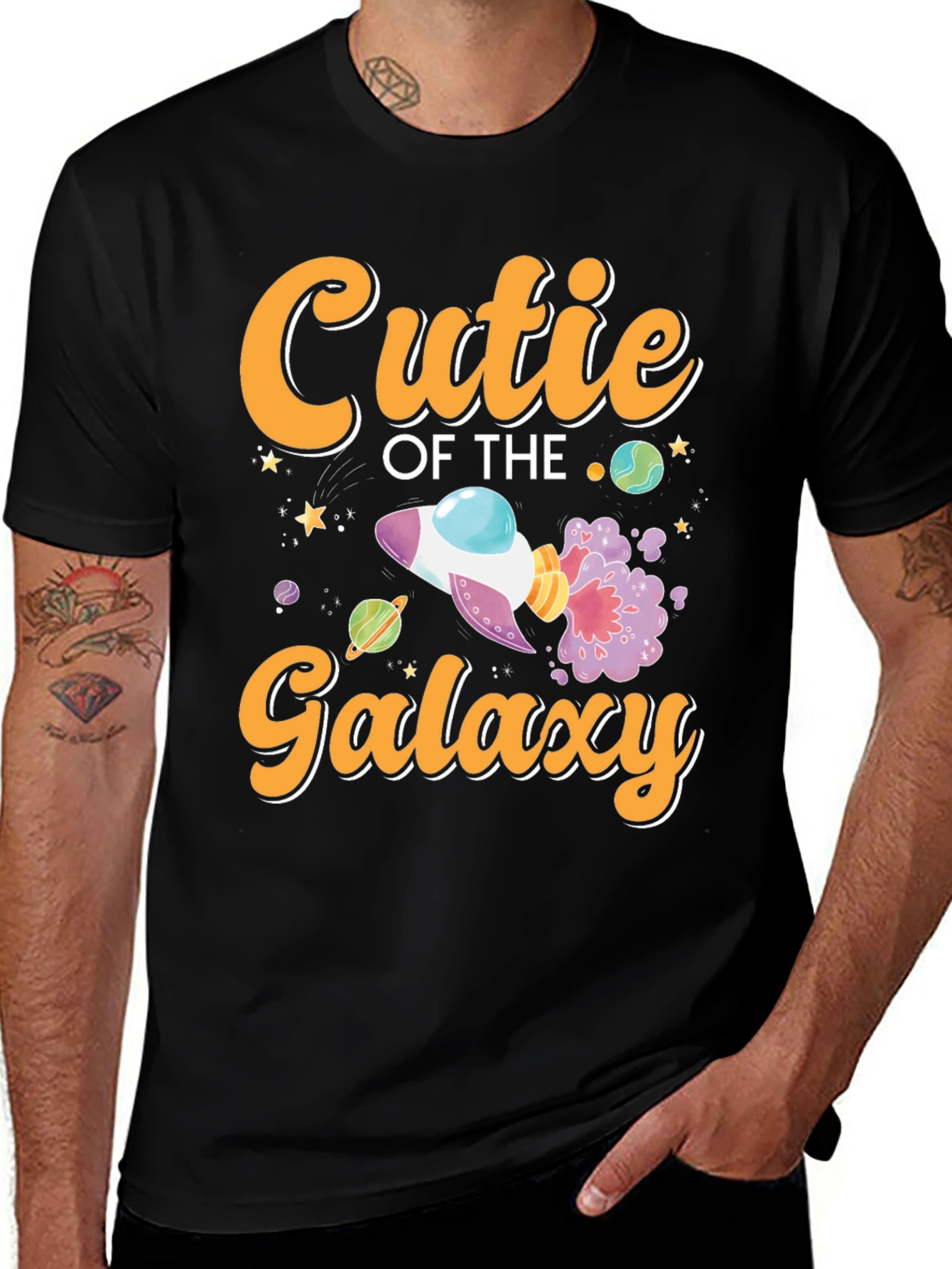 Cutie of the Galaxy Black T-Shirt