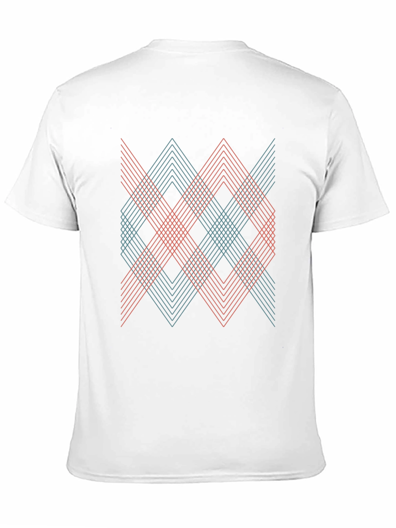 Geometric Lines Graphic Tee - Modern Style
