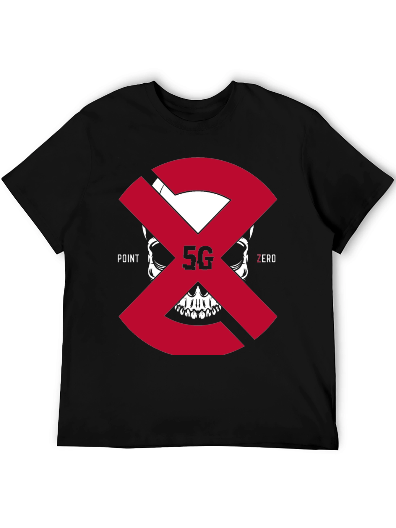 5G Point Zero Skull T-Shirt - Bold Graphic Tee