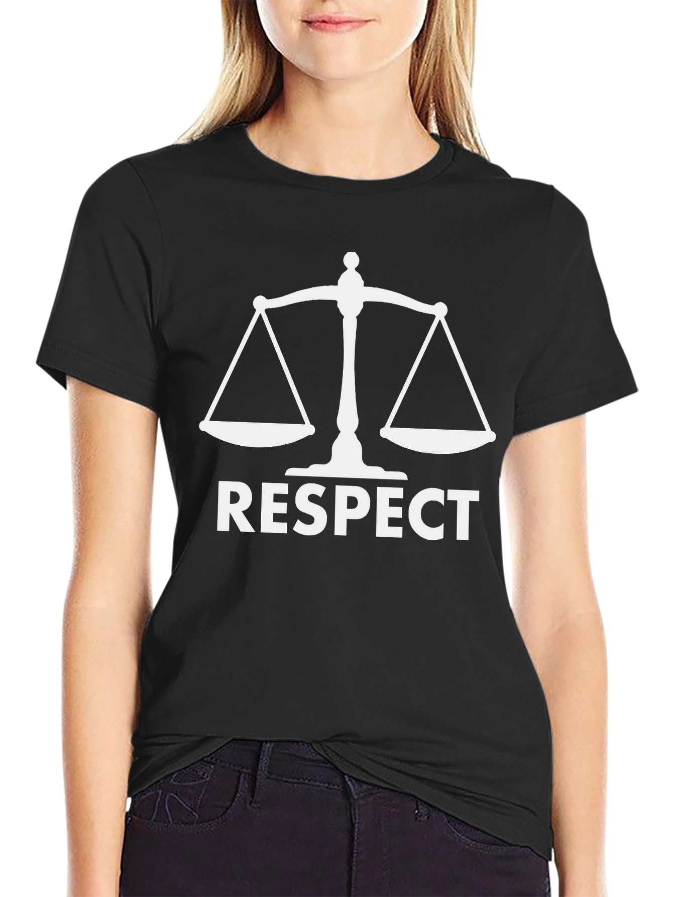 Respect Scales Graphic T-Shirt - Black