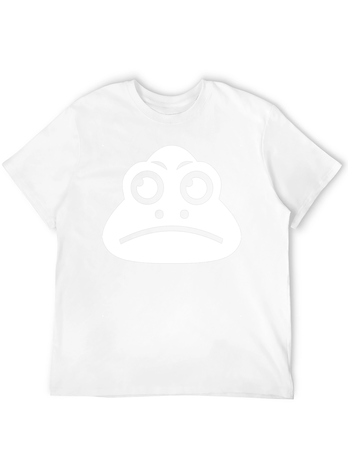 Sad Frog Graphic Tee - Black Cotton T-Shirt