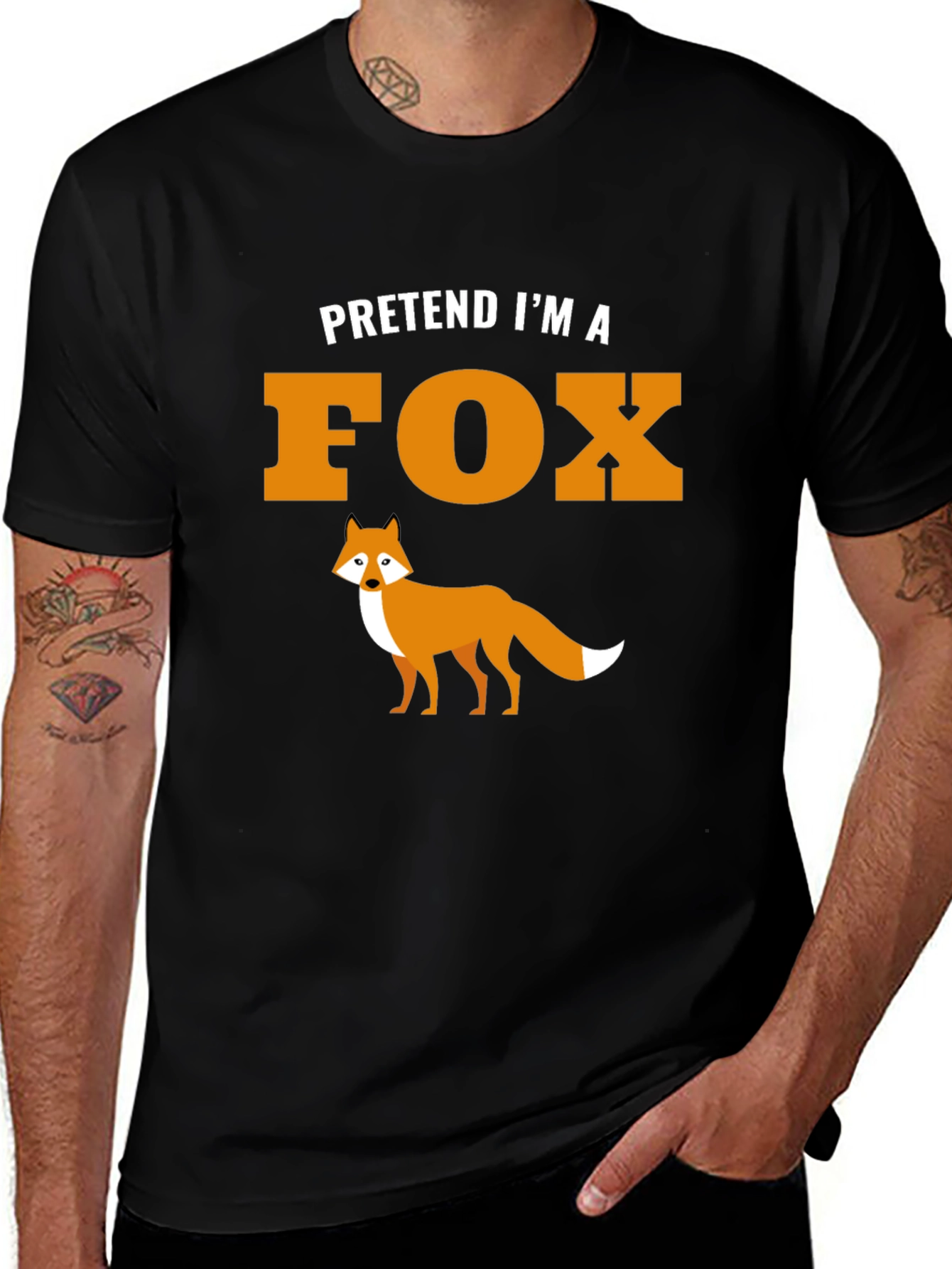 Pretend Im a Fox Graphic Tee Shirt