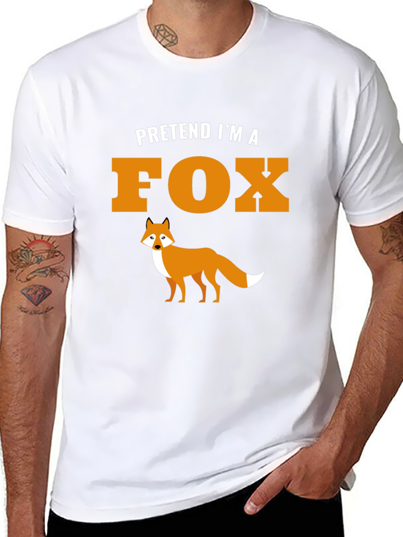 Pretend Im a Fox Graphic Tee Shirt