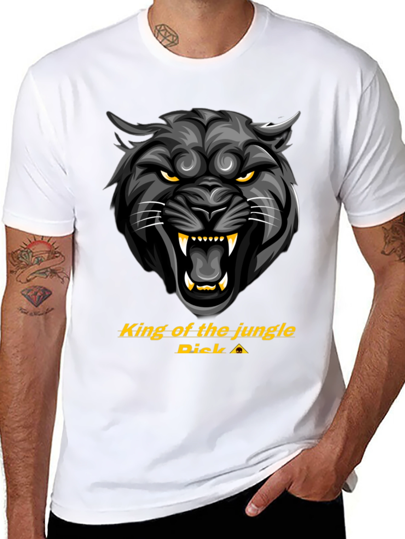 King of the Jungle Black Panther Graphic Tee