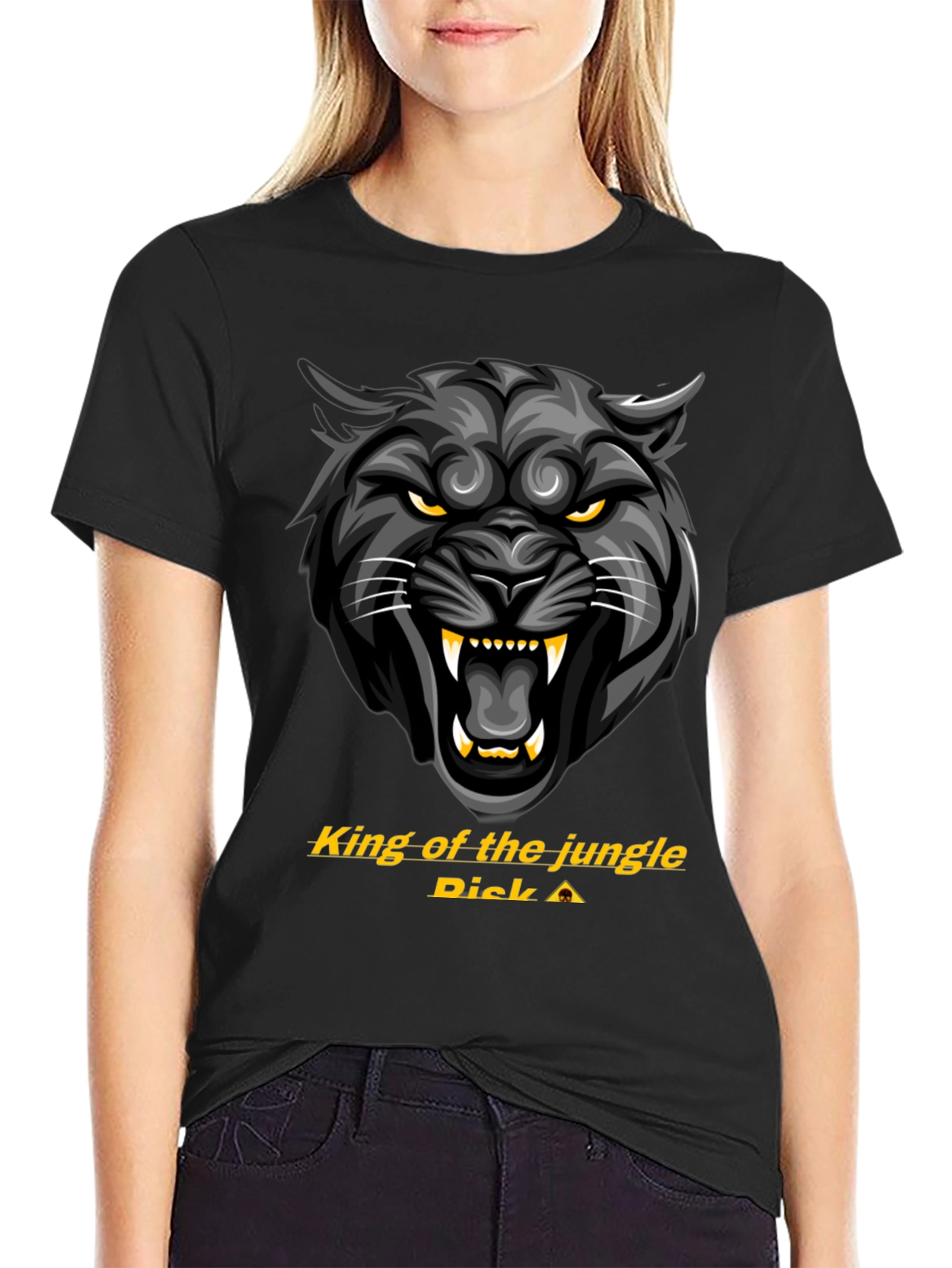 King of the Jungle Black Panther Graphic Tee