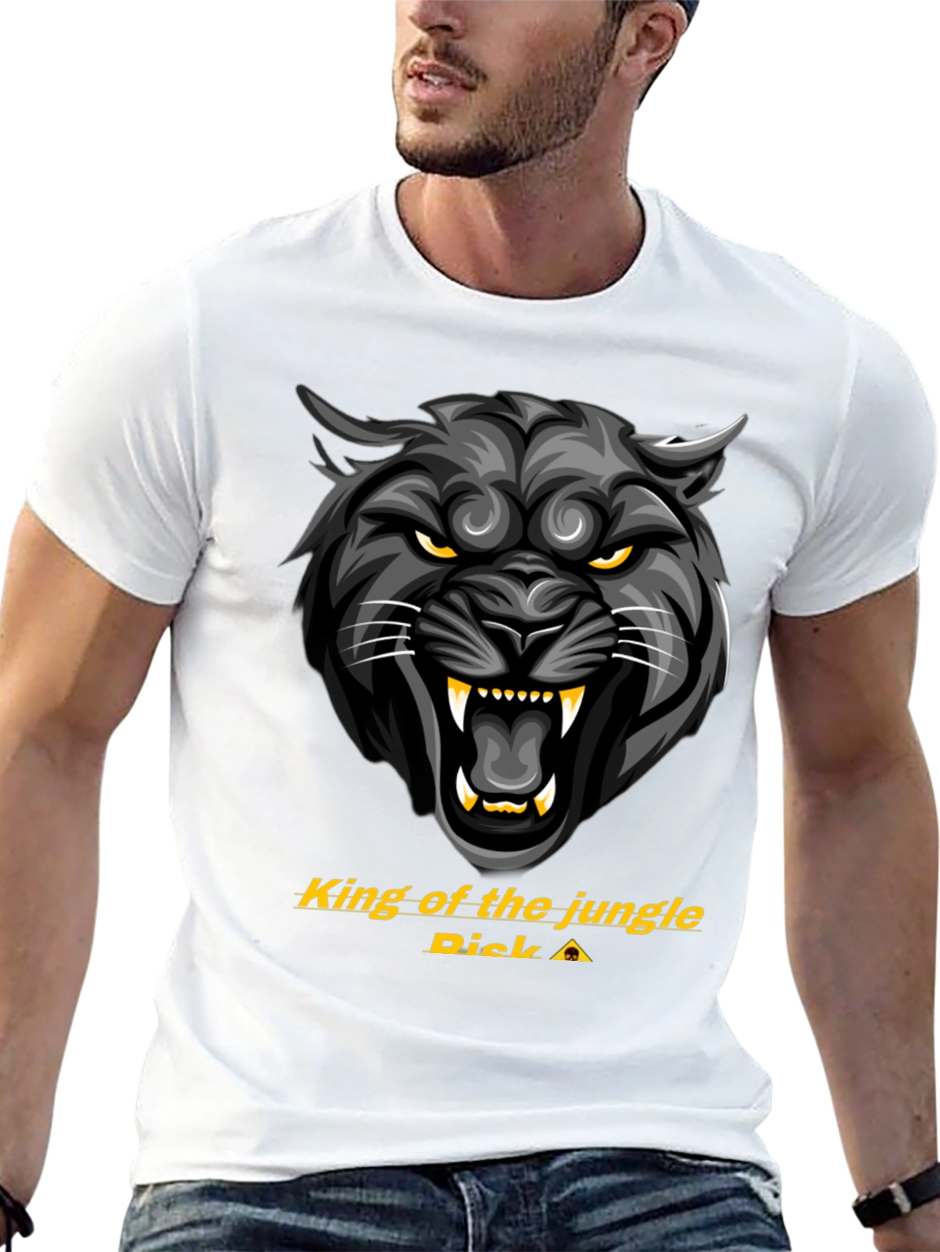 King of the Jungle Black Panther Graphic Tee