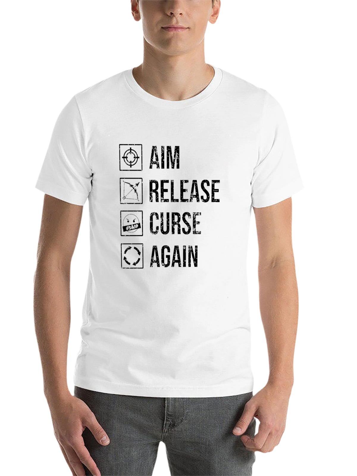Aim Release Curse Again - Archery T-shirt
