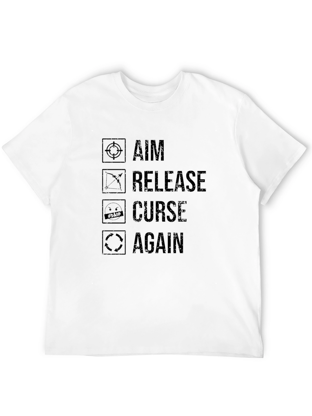 Aim Release Curse Again - Archery T-shirt