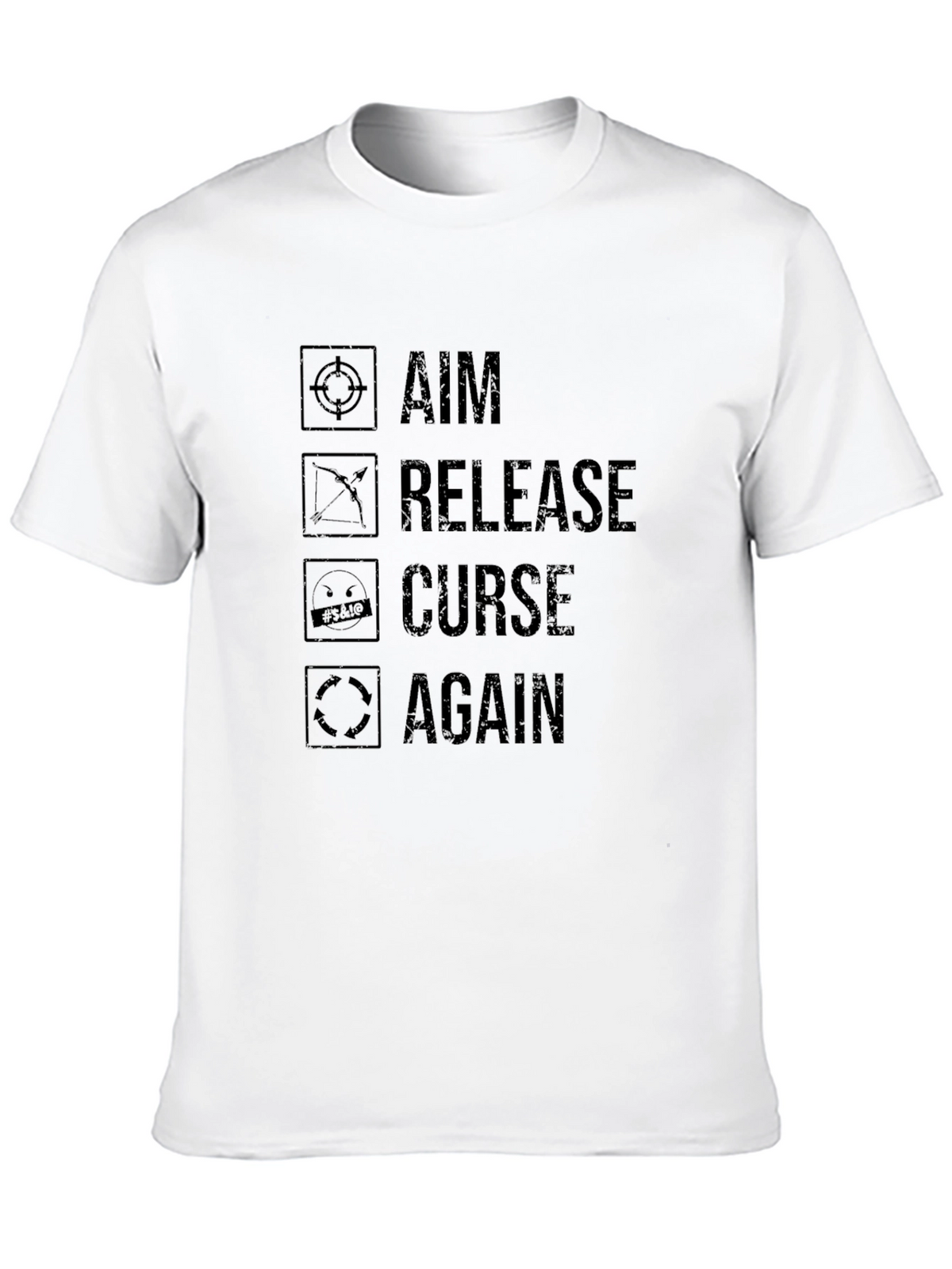 Aim Release Curse Again - Archery T-shirt