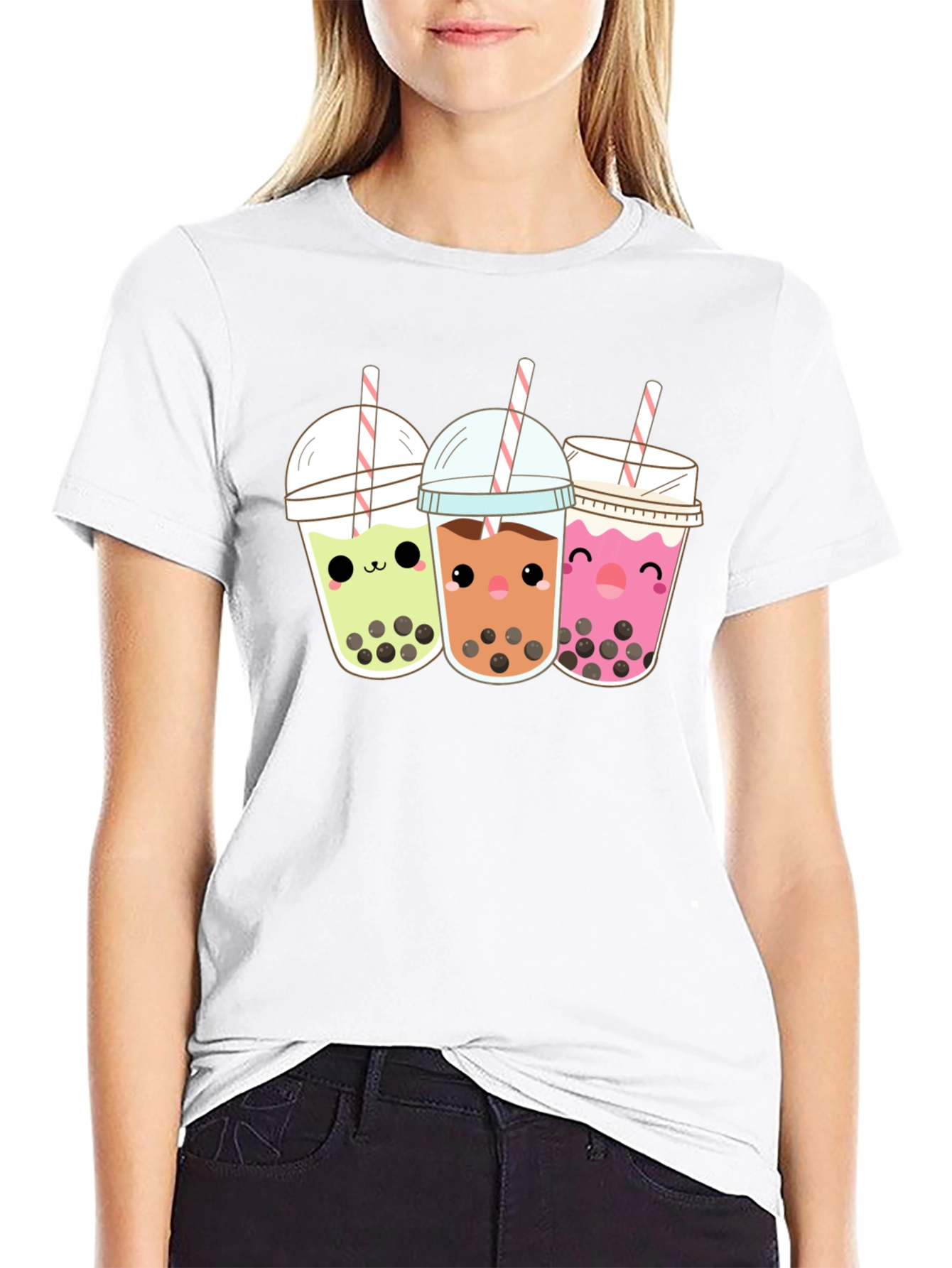 Kawaii Bubble Tea Graphic Tee