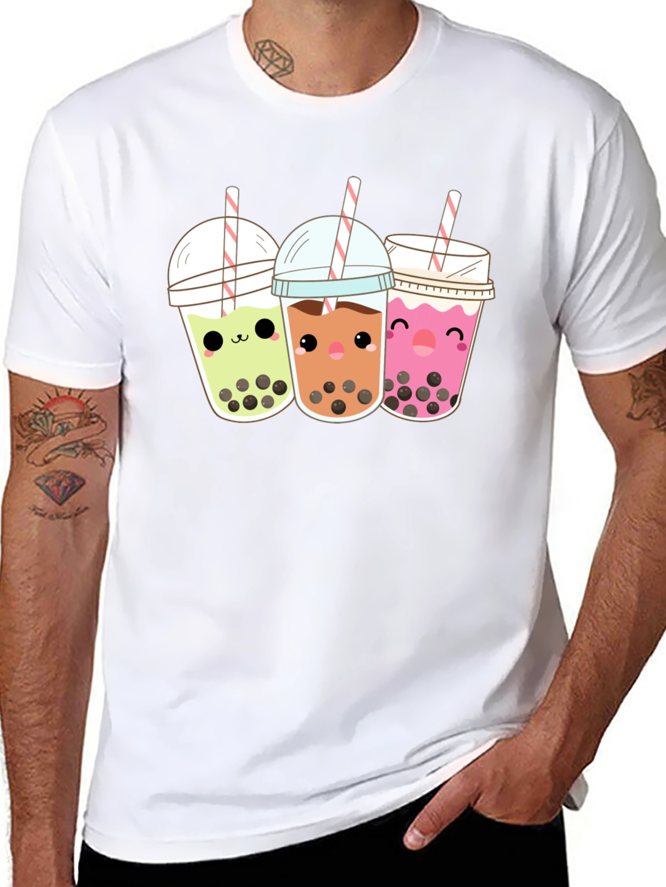 Kawaii Bubble Tea Graphic Tee