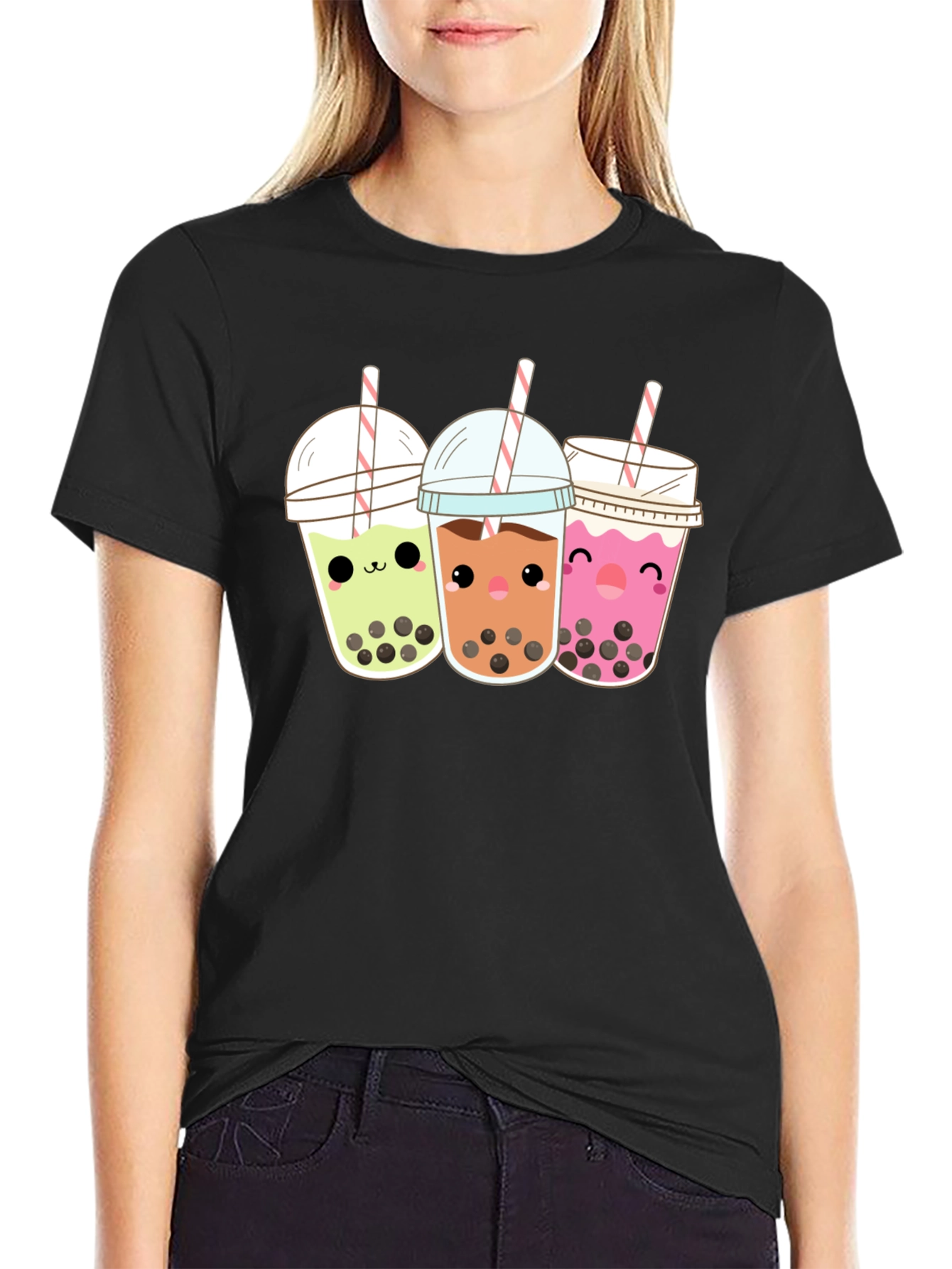 Kawaii Bubble Tea Graphic Tee