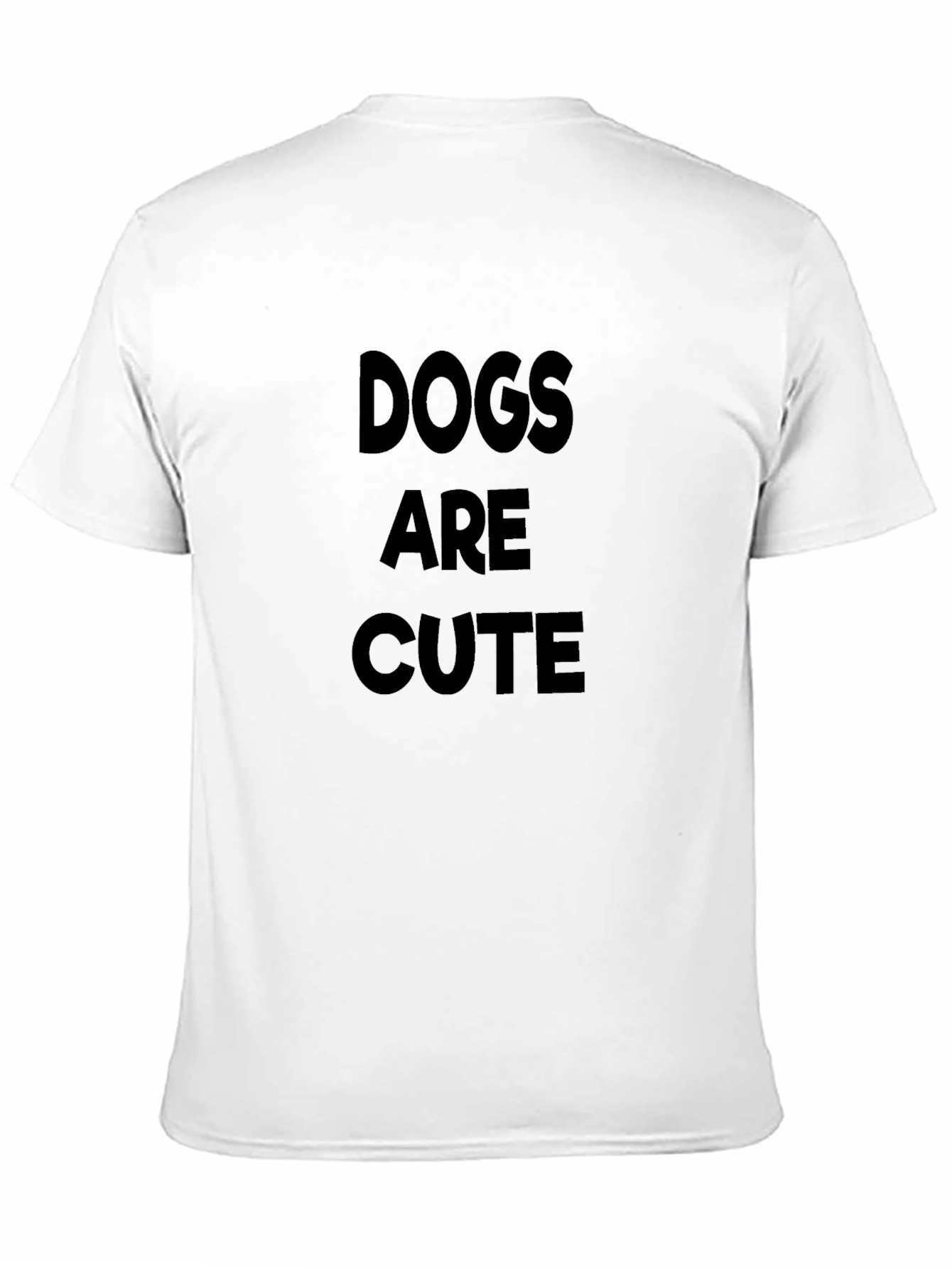Dogs Are Cute - Black Graphic Tee