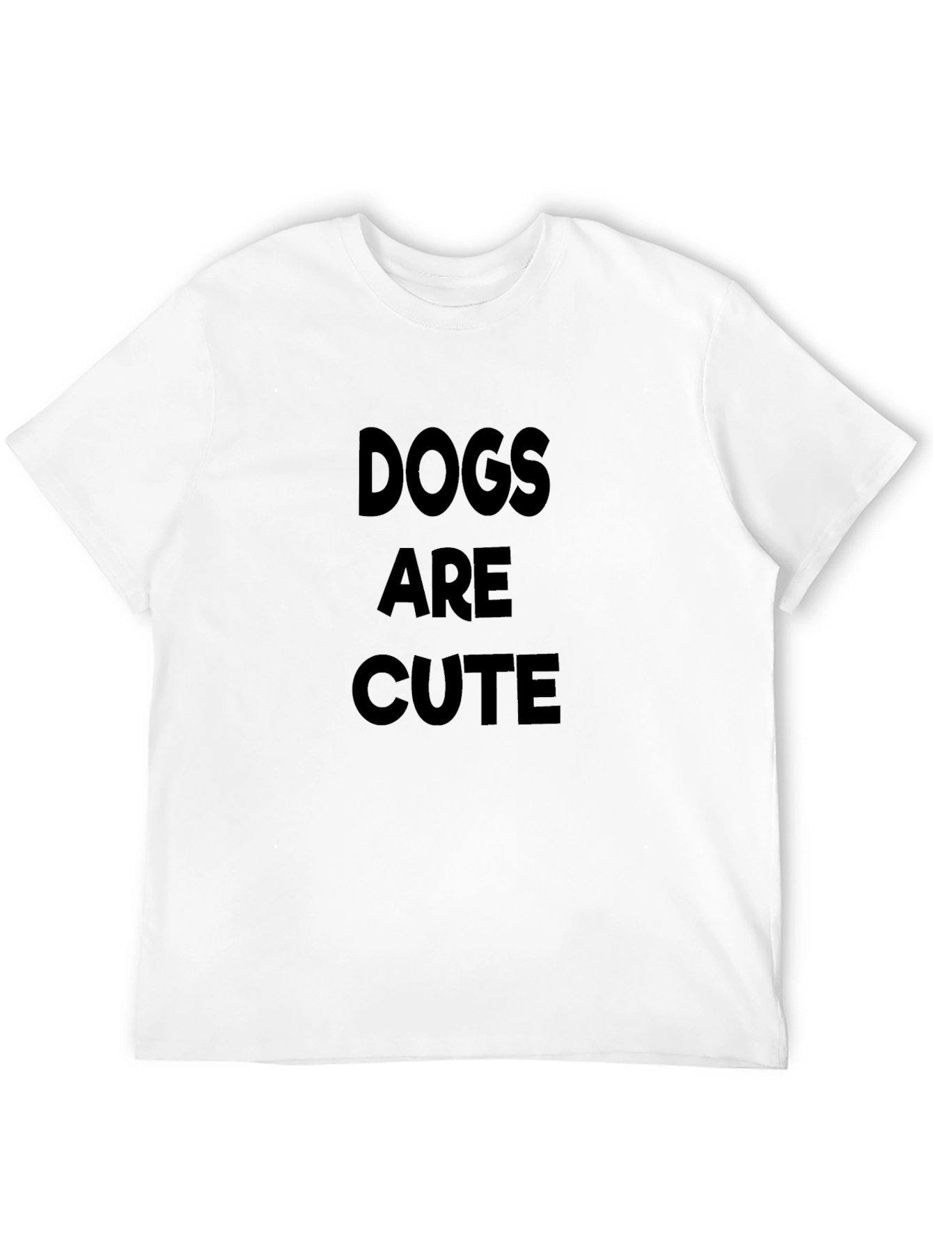 Dogs Are Cute - Black Graphic Tee