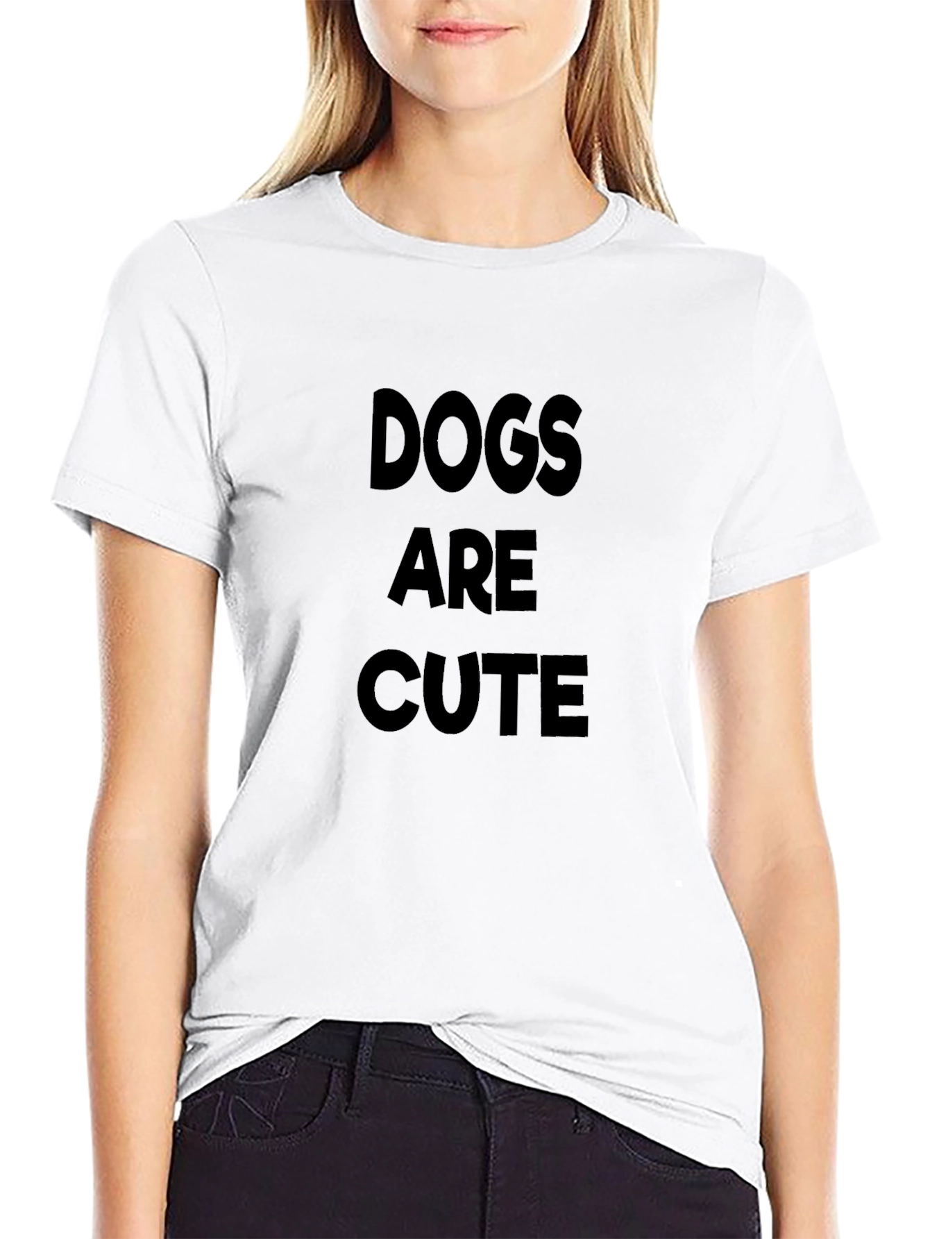 Dogs Are Cute - Black Graphic Tee