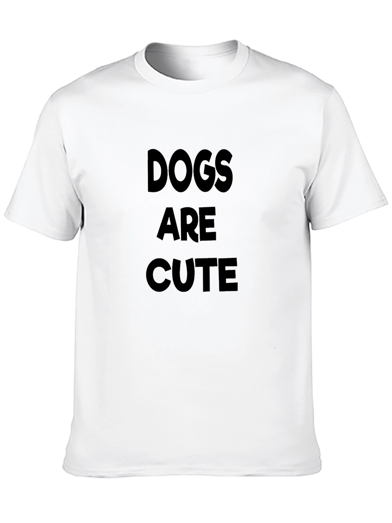Dogs Are Cute - Black Graphic Tee