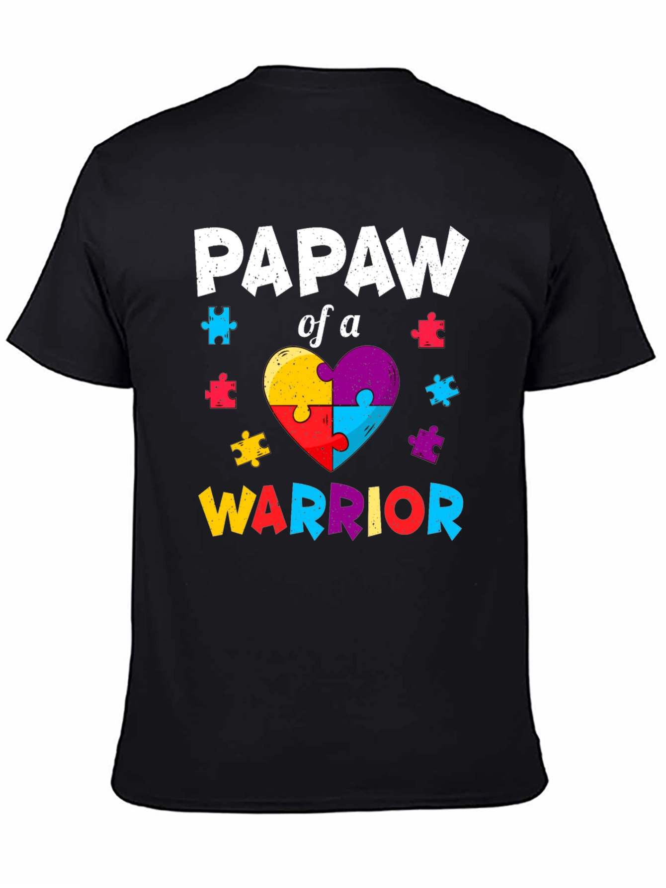 Papaw of a Warrior Autism Awareness T-Shirt