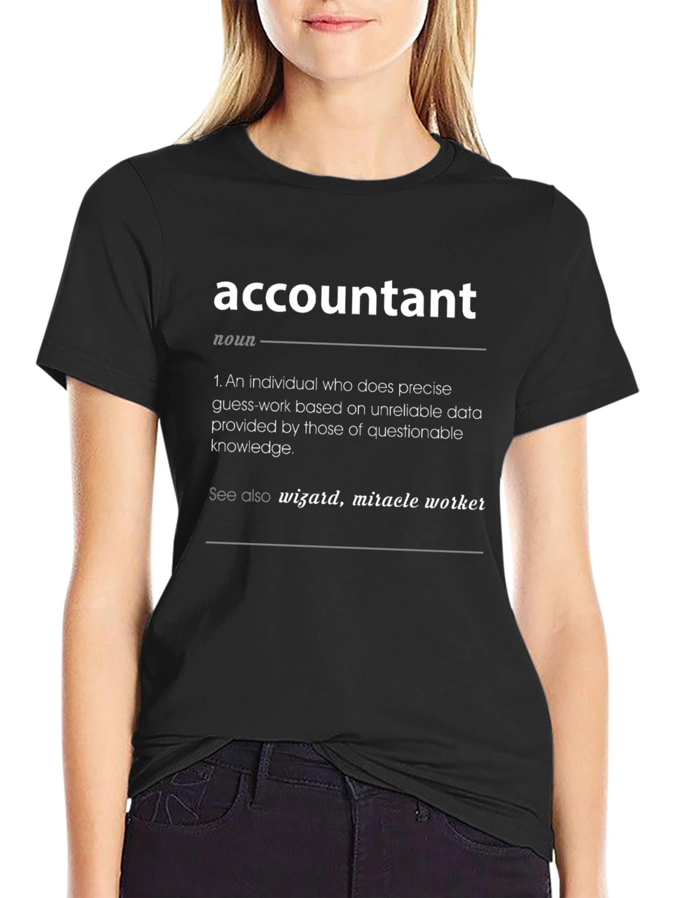 Accountant Definition Black T-Shirt