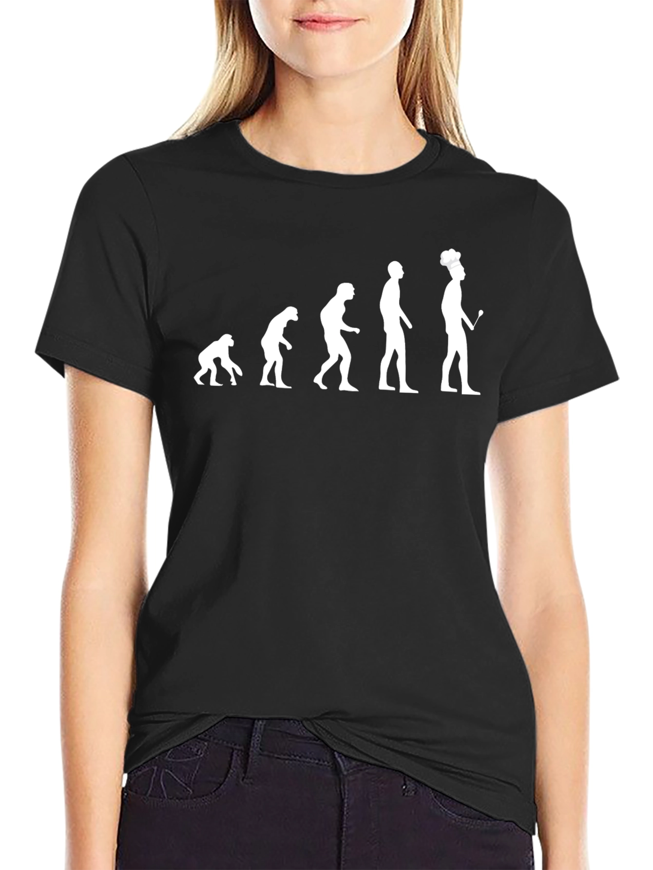 Evolution of Chef T-Shirt - Culinary Humor