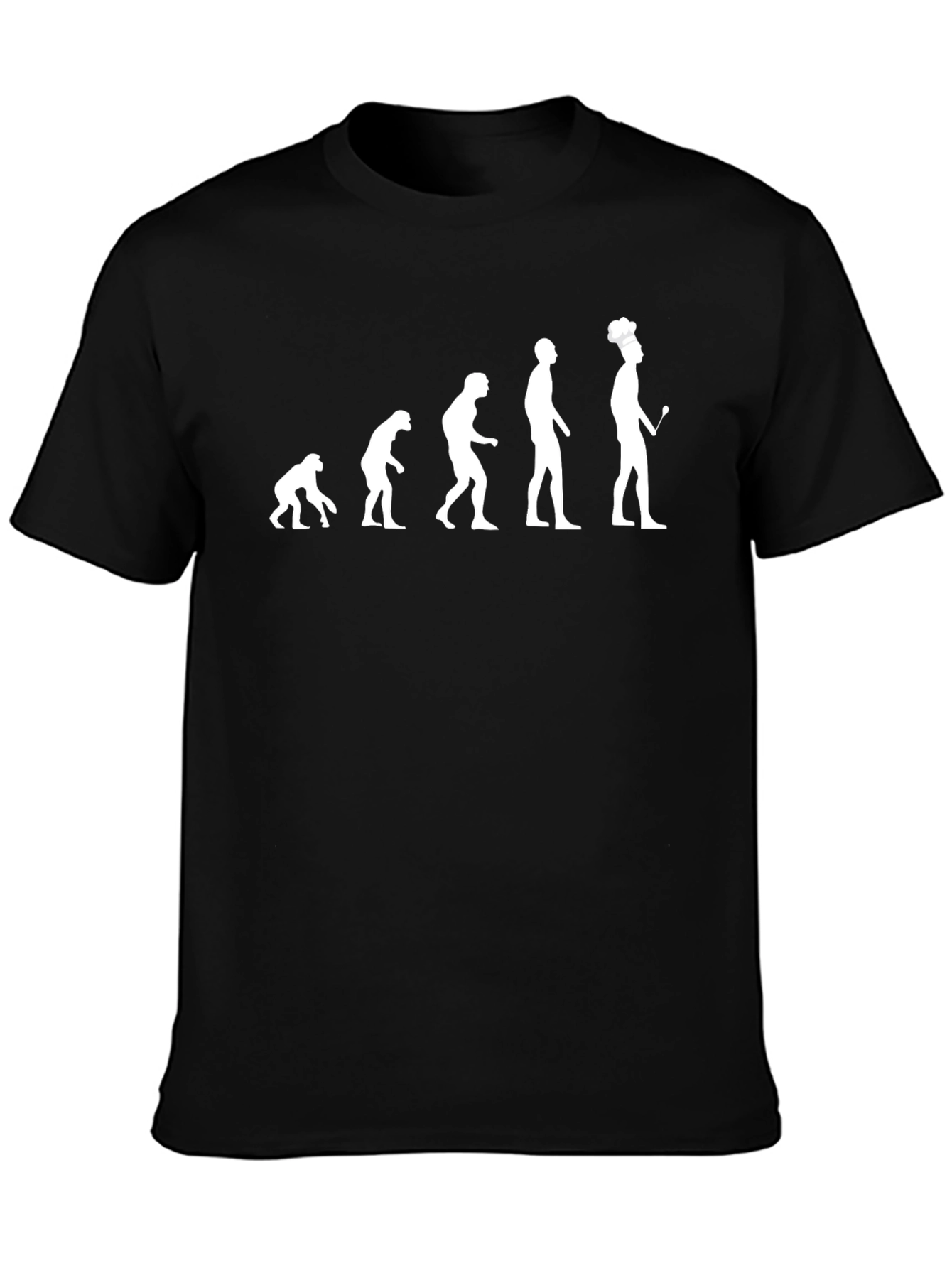 Evolution of Chef T-Shirt - Culinary Humor