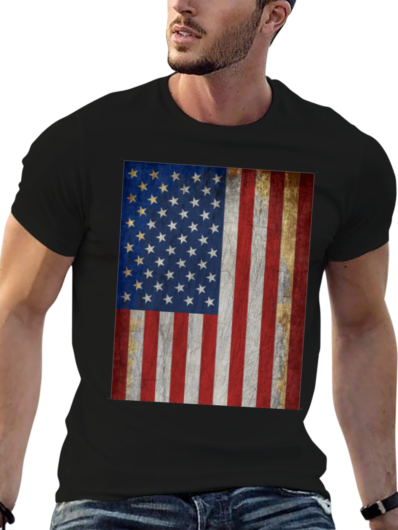 American Flag Graphic T-Shirt Patriotic Tee