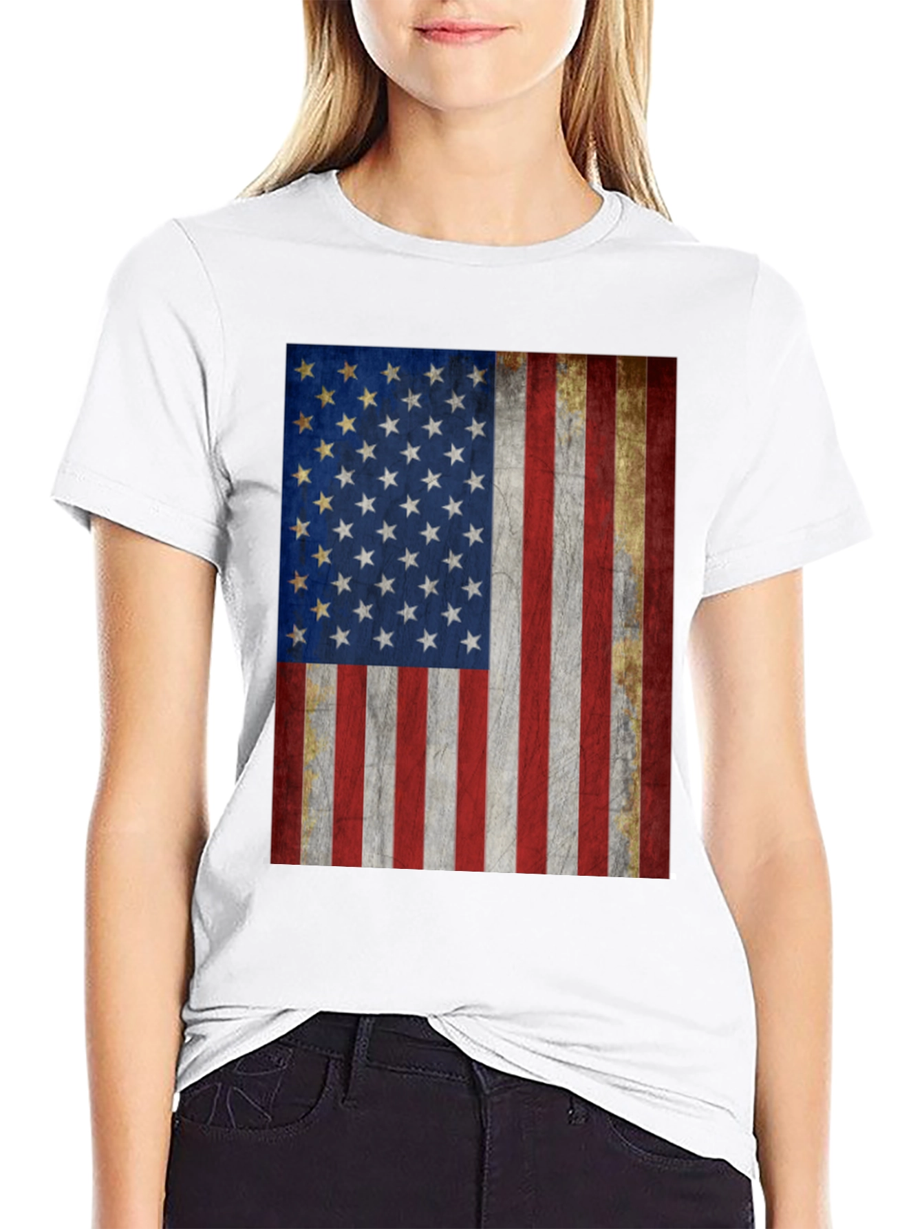 American Flag Graphic T-Shirt Patriotic Tee