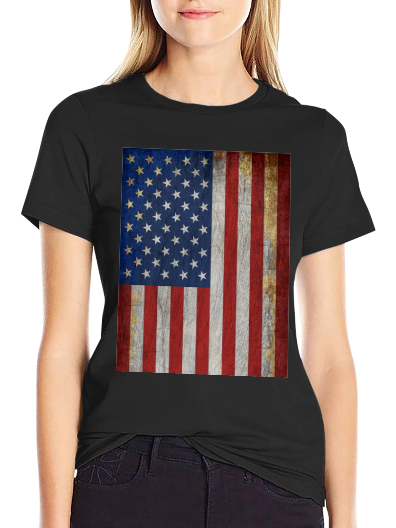 American Flag Graphic T-Shirt Patriotic Tee