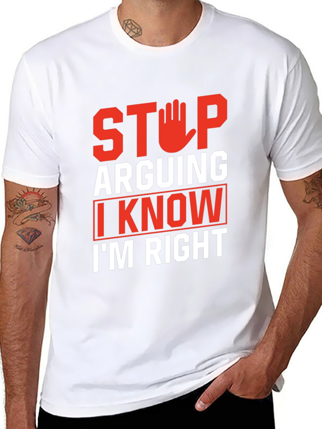 Stop Arguing Funny Graphic Tee