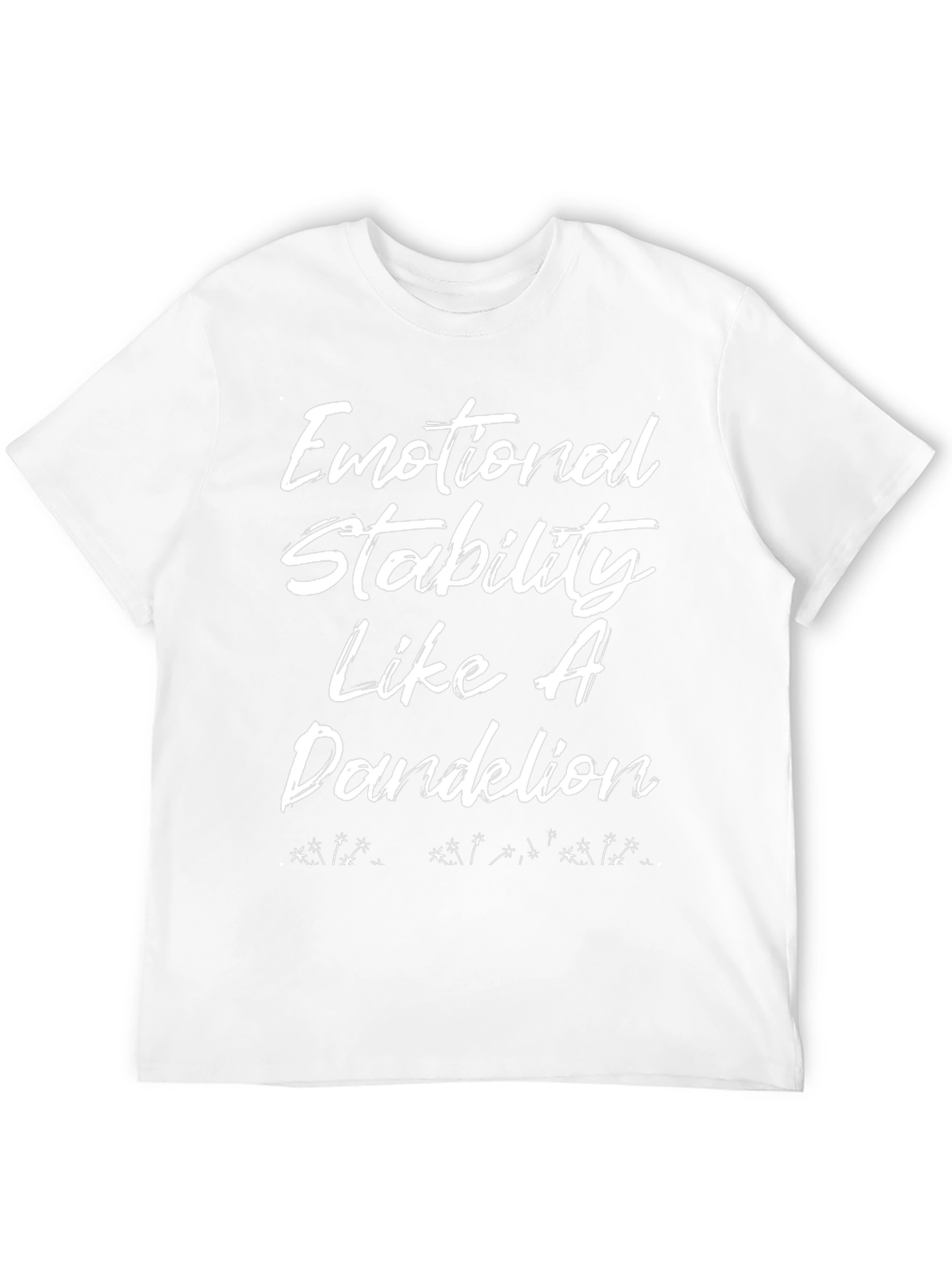 Emotional Stability Dandelion Black T-Shirt