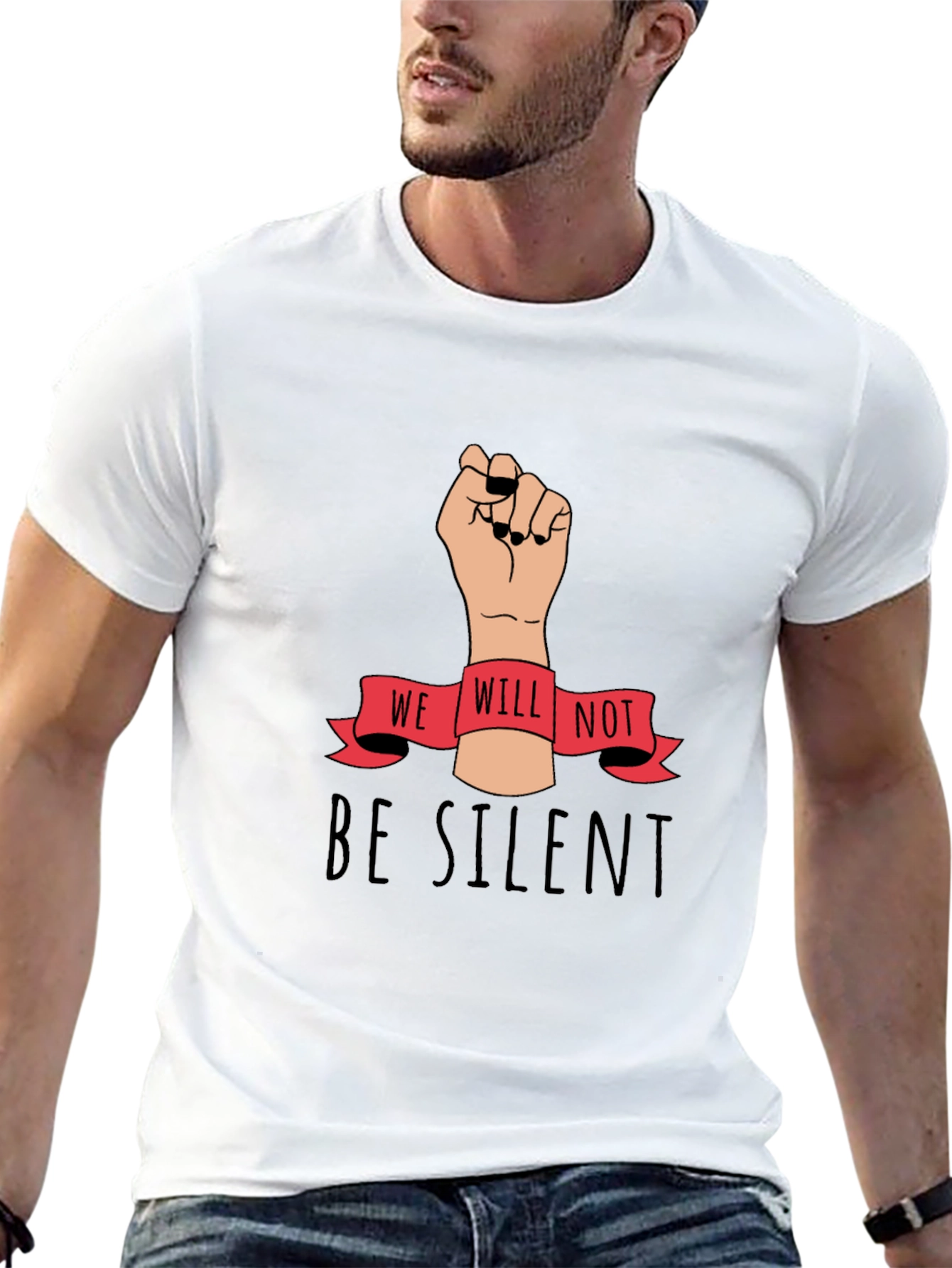 We Will Not Be Silent Graphic Tee